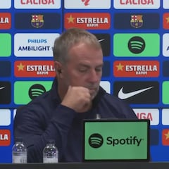 Lo tiene clavado y se lo repitió de memoria hasta dos veces a De la Fuente: ¡qué enfado, Flick!