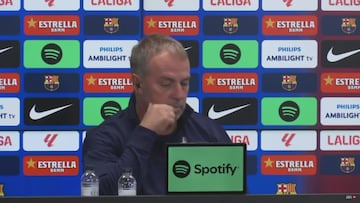 Lo tiene clavado y se lo repitió de memoria hasta dos veces a De la Fuente: ¡qué enfado, Flick!