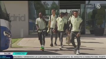 Se viraliza la salida de Mbappé y Vinicius hacia el Bernabéu: su gestualidad lo dice todo