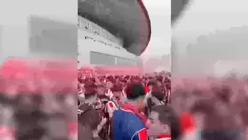 Cánticos aislados contra Vinicius con tintes racistas en los aledaños del Metropolitano