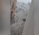 La lluvia ya inunda las calles de Gandía y Oliva en plena alerta roja