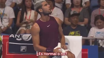 Cabreo monumental de Alcaraz con el juez de silla: ¡No has jugado al tenis en tu vida!"