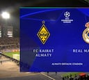 Resumen y goles del Kairat Almaty vs Real Madrid, jornada 2 de la Champions League 25-26
