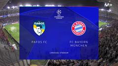 Resumen y goles del Pafos vs Bayern Múnich, jornada 2 de la Champions League 25-26