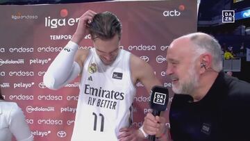 Laso trata de meter en un berenjenal a Hezonja y la respuesta del croata es sublime: se las sabe todas