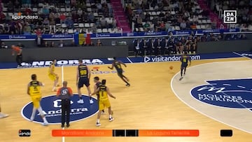 Resumen del Andorra vs La Laguna Tenerife, jornada 2 de la Liga Endesa