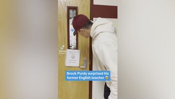 Brock Purdy surprises former teacher in heartwarming reunion