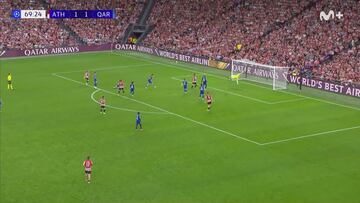 ¡Pero qué barbaridad hiciste, Robert! El golazo de Navarro para hacer enloquecer a San Mamés