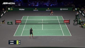 Resumen del Sinner - Zverev, semifinales del Masters 1000 de París