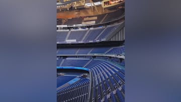 El viral cambio del Bernabéu para el partido de la NFL: logos y hasta nombre