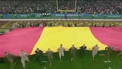 El sentido homenaje de la NFL a la UME que ha visto todo Estados Unidos: retumbó el himno español como pocas veces