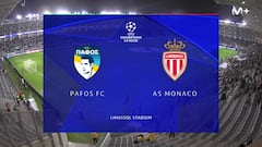 Resumen y goles del Pafos vs AS Monaco, jornada 5 de la Champions League 25-26