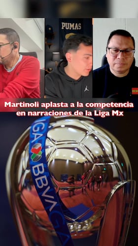 Martinoli aplasta a la competencia en narraciones de Liga MX