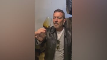 Antonio Banderas prueba un vino de hace 300 años y las redes no dan crédito: “Diarrea asegurada”