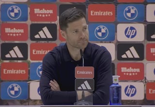 La respuesta de Xabi a la pregunta que más directa no pudo ser: “¿Te juegas el puesto con el City el miércoles?"