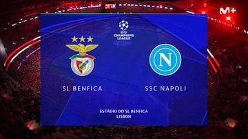 Resumen y goles del Benfica vs Nápoles, jornada 5 de la Champions League 25-26