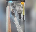 Una ‘mossa d’esquadra’ fuera de servicio rescata a un hombre que cayó a las vías del metro