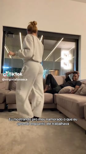 La nueva pareja de Vinicius rompe TikTok con 6M de visitas con esta escena delante del brasileño