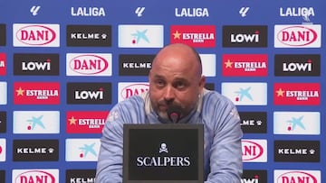 El entrenador del Espanyol deja este recado a una periodista de TV3 a cuenta del Barça