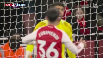 ¡Qué paradón de David Raya, qué absoluta locura! Es top-5 porteros del mundo, el Brighton ya cantaba el gol...