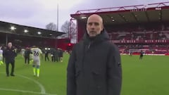 El ‘enganchón’ de Guardiola con un cámara que se le puso en medio: viral al momento