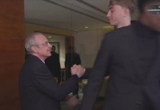 El saludo de Florentino con Vinicius y con Xabi Alonso: juzguen ustedes mismos