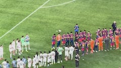 La frialdad de Lamine con Carvajal cuando le fue a saludar: tremendo