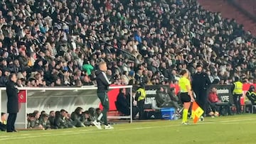 Así es él: la reacción de Arbeloa al gol del Albacete poniendo patas arriba el Belmonte