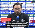 Bordalás, técnico del Getafe: “Hemos hecho borrón y cuenta nueva”