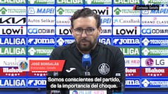 Bordalás, técnico del Getafe: “Hemos hecho borrón y cuenta nueva”