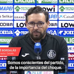 Bordalás, técnico del Getafe: “Hemos hecho borrón y cuenta nueva”