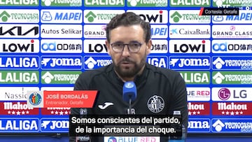 Bordalás, técnico del Getafe: “Hemos hecho borrón y cuenta nueva”
