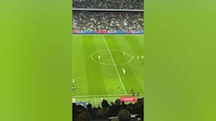 Vinicius’ instinctive reaction immediately after the final whistle after being booed by the Bernabeu crowd