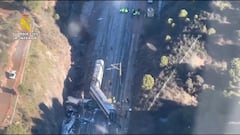 La Guardia Civil publica las primeras imágenes aéreas de Adamuz: el panorama es desolador...