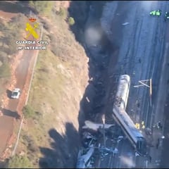 La Guardia Civil publica las primeras imágenes aéreas de Adamuz: el panorama es desolador...