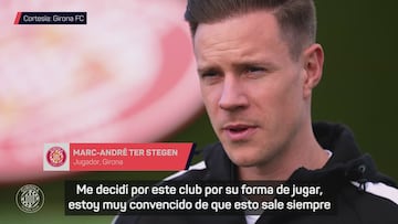 Ter Stegen, ahora portero del Girona: “Vengo al Girona a competir y a ganar siempre”