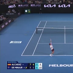 A este nivel físico es un marciano: tienen que ver el punto ‘inhumano’ de Alcaraz restando