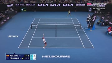 A este nivel físico es un marciano: tienen que ver el punto ‘inhumano’ de Alcaraz restando