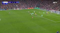 Una daga doble a España: el gol del Sporting que ‘mata’ a la vez al Athletic y Madrid hay que verlo