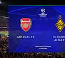 Resumen y goles del Arsenal vs Kairat Almaty, jornada 8 de la Champions League 25-26