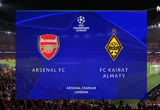Resumen y goles del Arsenal vs Kairat Almaty, jornada 8 de la Champions League 25-26