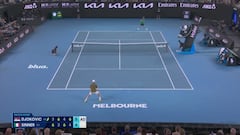 La cara de Djokovic tras hacer quizá una de sus mayores hazañas en el tenis: pelos de punta con lo que pasó