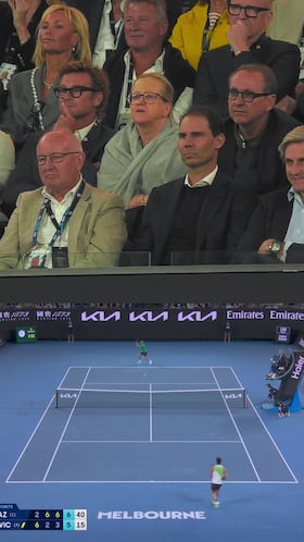 Captan la reacción simultánea de Nadal al último punto de Alcaraz para ganar Australia: no pude ser más icónica