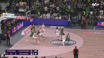 ¡Locura en Atenas! La épica canasta con la que Panathinaikos tumbó al Madrid a falta de 2″