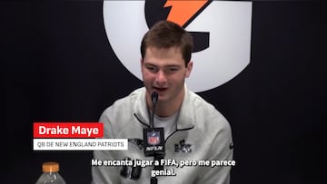 Drake Maye: “Soy un gran fan de Messi, de Neymar y Mbappé”