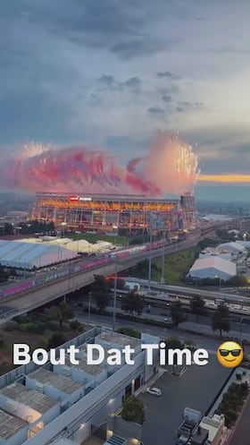 Cazan desde una ventana la prueba de fuegos artificiales para la Super Bowl: se van a quedar sin palabras