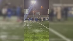 Lamentable batalla campal en pleno partido en Fuenlabrada
