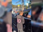 Messi cumple el sueño de un pequeño fan estadounidense y su padre