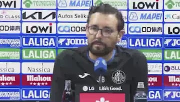 Bordalás, técnico del Getafe, hace una broma con los horarios: “Quieren que tengamos libre el fin de semana”
