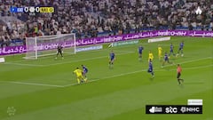 La celebración de Cristiano a los miles de árabes de la grada tras su huelga